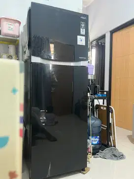 KULKAS 2 pintu MERK AQUA INVERTER - tv ac lemari changhong samsung LG