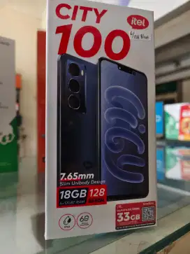 Itel City 100 Ram 6GB+12GB/128GB,Baru,Segel Box,Garansi Resmi,Original