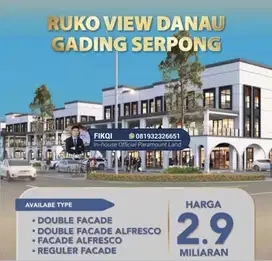 Ruko Samping Danau Maggiore Signature lokasi strategis