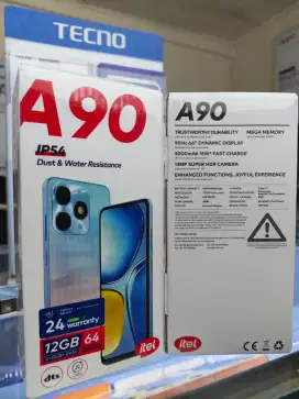 Itel A90 Ram 4GB+8GB/64GB,Baru,Segel Box,Garansi Resmi,Original