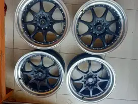 Jual peleg racing dobel pcd 100/114 ring 17 kondisi bagus mulus