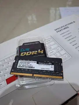 RAM LAPTOP TEAM GROUP T-CREATE CLASSIC SO-DIMM DDR4 16GB 2666MHZ - FOR