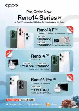 Pre order Oppo series, yuk ikutan PO pakai cicilan homecredit