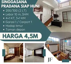 Termurah! Rumah siap huni 2 Lantai di Singgasana pradana