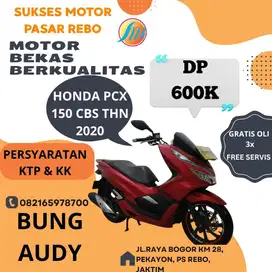 HONDA PCX 150 CBS TAHUN 2020 SIAP PAKAI. BERGARANSI, GRATIS SERVIS