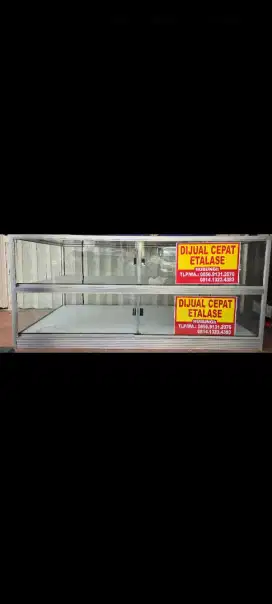 Dijual cepat etalase