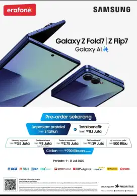 PRE-ORDER SAMSUNG GALAXY Z FLIP 7 12/256GB SPESIAL PROMO CICILAN 0%