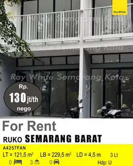 DISEWAKAN RUKO DI SEMARANG BARAT A4257
