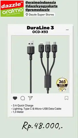 Cable 3 In 1 Oraimo