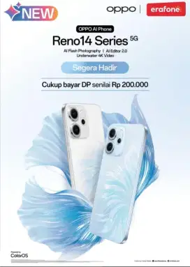 PROMO OPEN PO RENO 14, BEBAS HINGGA 2X CICILAN