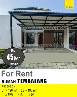 DISEWAKAN RUMAH DI TEMBALANG A4258