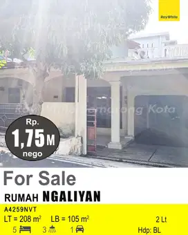 DIJUAL RUMAH DI NGALIYAN A4259