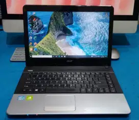 ACER ASPIRE 14 i7 16/128 DUAL VGA NVIDIA BELAJAR KETIK DESIGN EDIT