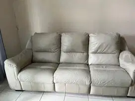 Leather Sofa electric recliner by Cellini