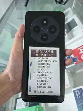 READY STOCK!! HP SECOND REDMI 14C 16/256GB FULLSET