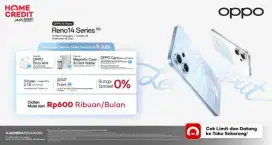 Pree order oppo reno 14 cicilan pakai home credit