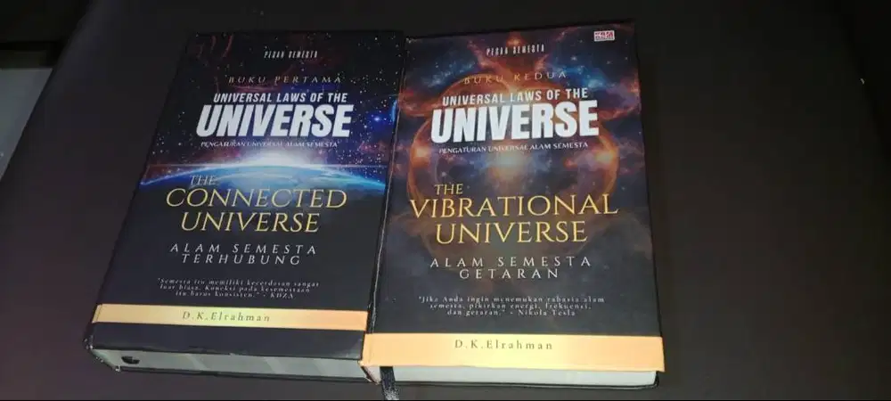 Paket 2 buku Connected Universe dan Vibrational Universe DK Elrahman