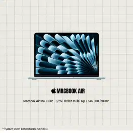 Macbook Air M4 cicilan mulai dari 1.545.800/bulan pakai home credit