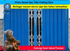 Pintu Toko dan Garasi Folding Gate Berkualitas Harga Promosi