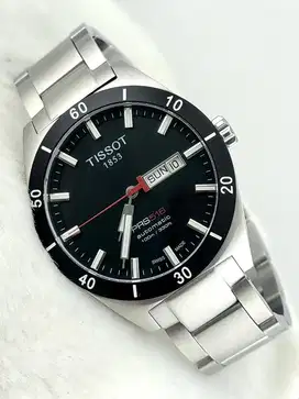 TISSOT PRS 516 DAY DATE  AUTOMATIC BLACK DIAL STAINLESS STEEL
