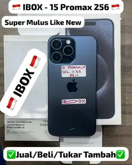 Iphone 15 Promax 256 Gb Blue Titanium Ibox resmi