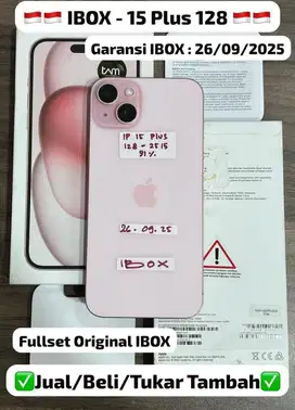 Iphone 15 Plus 128 Gb Pink Ibox Resmi Garansi on