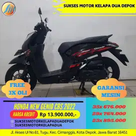 HONDA NEW GENIO CBS 2022 CASH/KREDIT DP MURAH SYARAT MUDAH