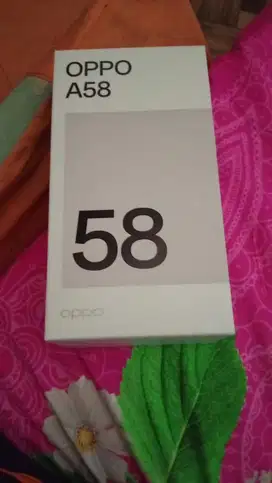Jual oppo A58 kondisi ok lecet pemakeain