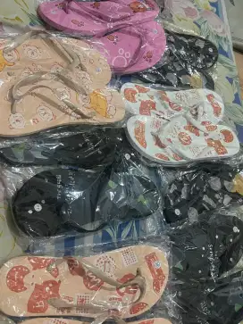 Sendal jepit wanita motif