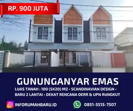 GUNUNGANYAR FREE BIAYA ‼️ Rumah Baru 2 Lantai dekat UPN Rungkut