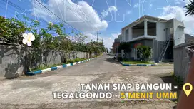 Tanah Lokasi Strategis 2 Menit UMM Tegalgondo, Malang Siap Bangun