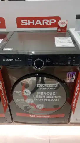 SHARP WASHING MACHINE FRONTLOADING WITH DRYER 10,5 KG HANYA 8 JTAN