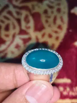Batu Bacan Ring Silver -Batam