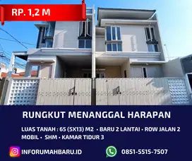 New Gress‼️Rumah 2 Lantai Rungkut Menanggal Harapan Row 2 Mobil