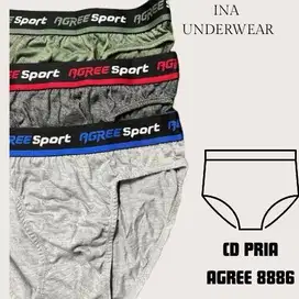 AGREE 2311 - CELANA DALAM PRIA DEWASA AGREE 2311 (1 PAK ISI 3 PCS)