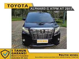 Alphard G 2.5 AT 2017 Hitam. Pajak 1 Tahun