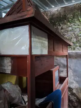 Gerobak kayu soto  angkringan