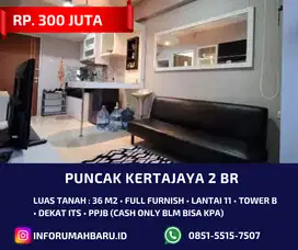 PUNCAK KERTAJAYA 2BR ‼️ Jual Apartemen Full Furnish dekat ITS Sukolilo