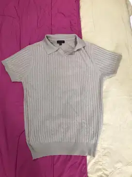 Massimo Duti berkerah rajut + kemeja crocodile limited edition