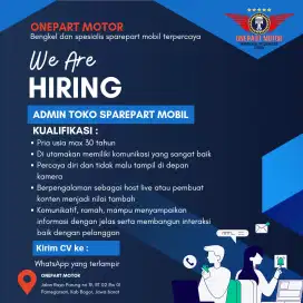 Admin Toko Sarepart Mobil