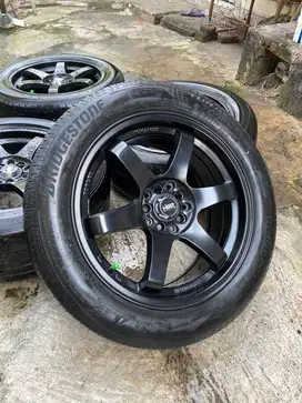 velg hsr te37 ring 17 semua mobil lubang 5 bisa