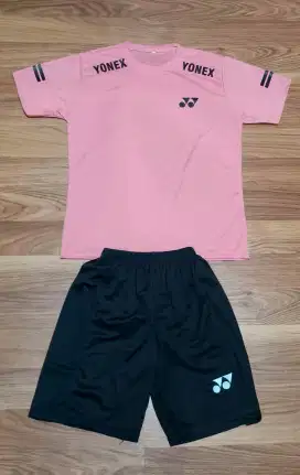 Stelan Olahraga Badminton Baju dan Celana Ukuran L