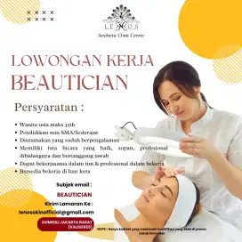 DIBUTUHKAN SEGERA BEAUTICIAN