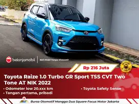 [ LOW KM ] Toyota Raize 1.0 Turbo GR Sport TSS AT Biru Hitam 2022 2023