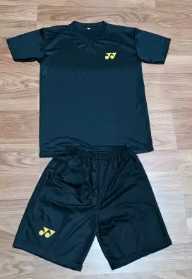 Stelan Olahraga Badminton Baju dan Celana Ukuran L