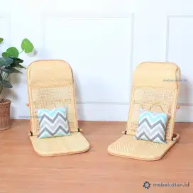KURSI LESEHAN ROTAN ALAMI | KURSI MALAS LANTAI