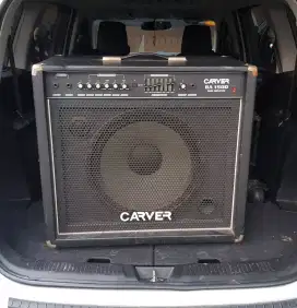 Ampli bass Carver 15 inch + tweeter mulus dan ori