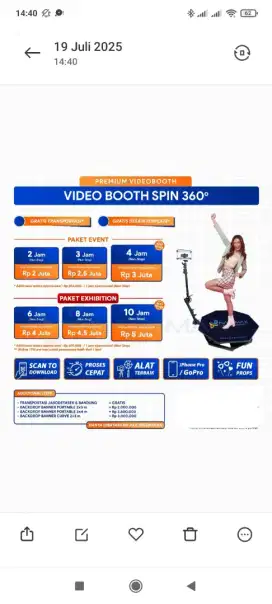 Foto Selfie dan Video Spin 360
