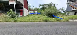 Tanah pinggir jalan utama wedomartani cocok ruko usaha hunian
