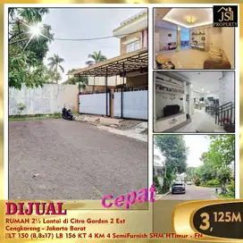 DIJUAL RUMAH 2½ Lantai di Citra Garden 2 Ext Cengkareng - JakBar - FN